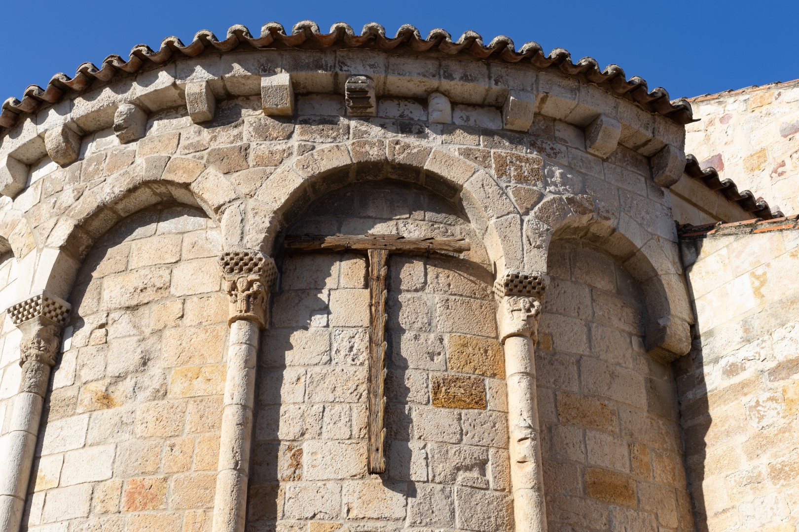 Detalle exterior de la iglesia Santa María la Nueva, Zamora