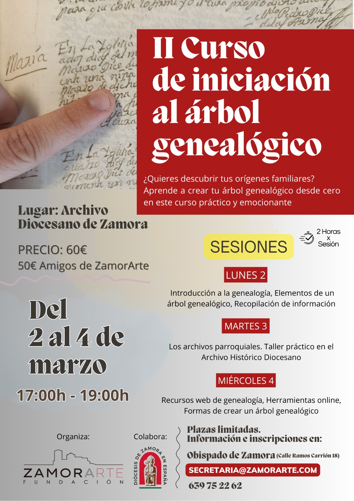 II Edición Curso de Iniciación al Árbol Genealógico